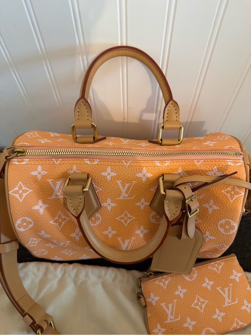 Soft Speedy P9 monogram orange - Picture 2 of 6